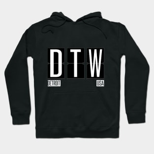 DTW - Detroit Michigan Airport Code Souvenir or Gift Shirt Hoodie